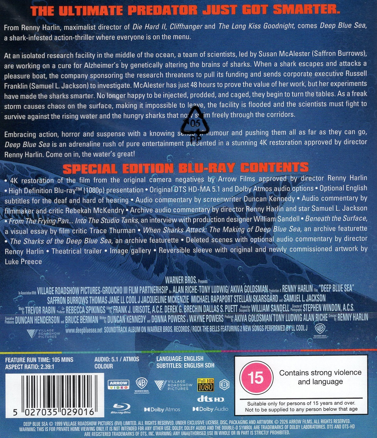 Deep Blue Sea (ej svensk text) (Blu-ray) - 2