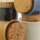Stig Lindberg (1960s) Four Colorful Jars with Cork Lids (2)