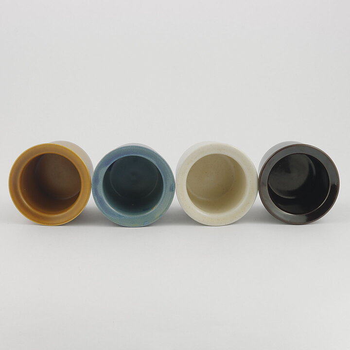 Stig Lindberg (1960s) Four Colorful Jars with Cork Lids (2)