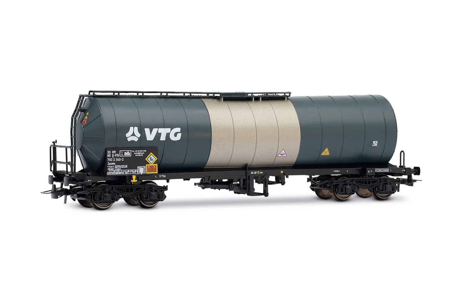 Tankvagn isolerad, blå/silver, VTG Ep VI