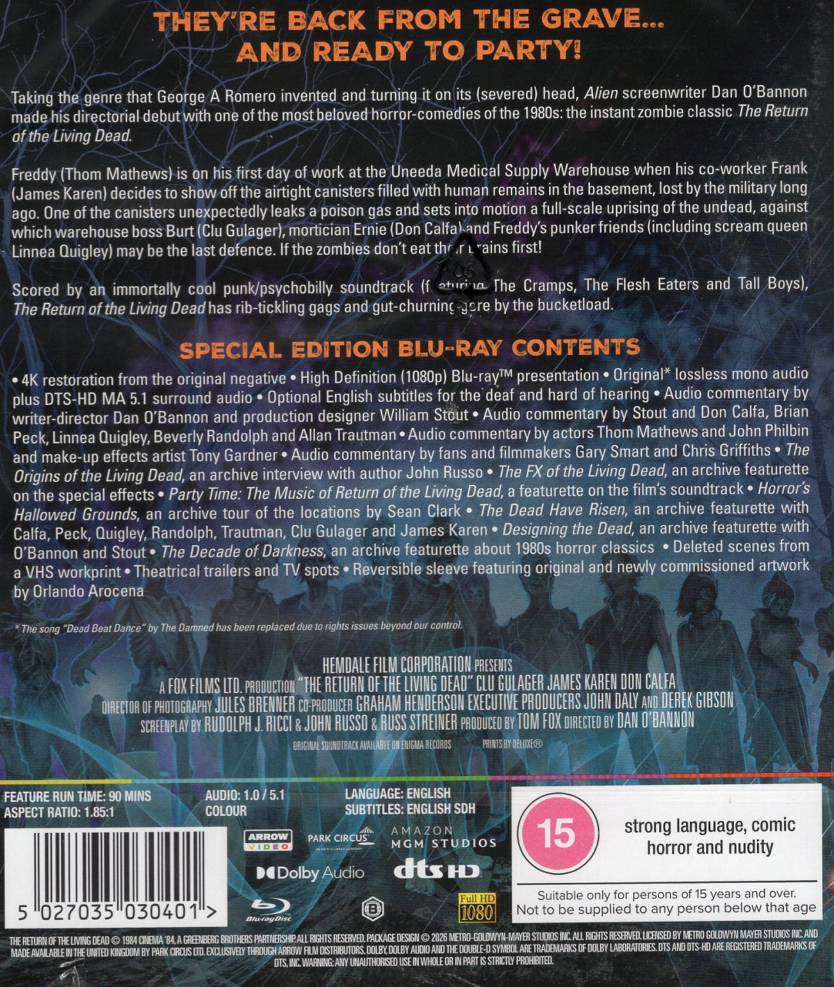 The Return of the Living Dead (ej svensk text) (Blu-ray) - 2