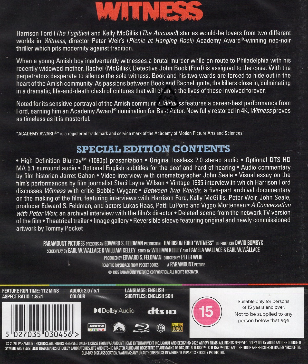 Witness (ej svensk text) (Blu-ray) - 2