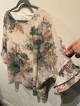 Chiffongtunika beige/khaki