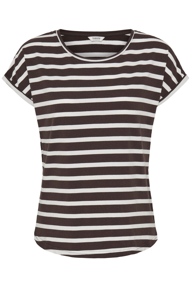 B Young - Pamila Randig Tshirt Brun