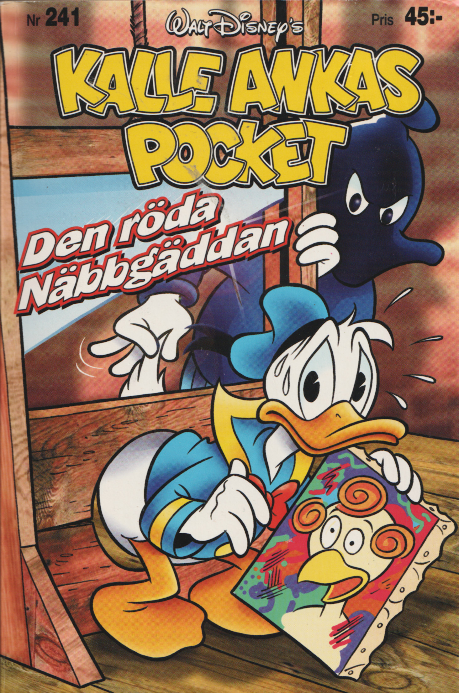 Kalle Ankas pocket 241 Den röda nebbgäddan, begagnad! A2