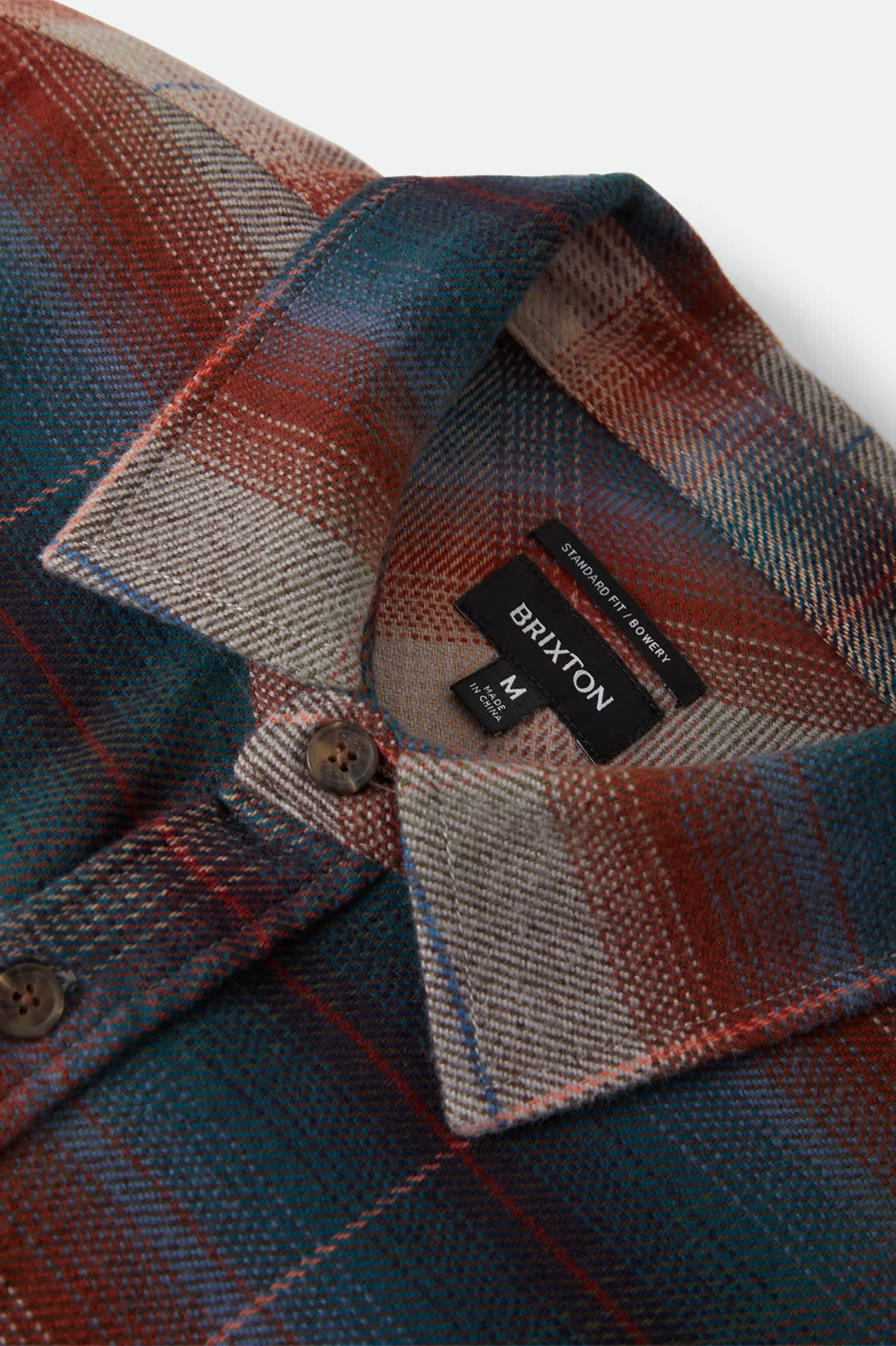 Brixton Bowery flanell multi shadow - 2