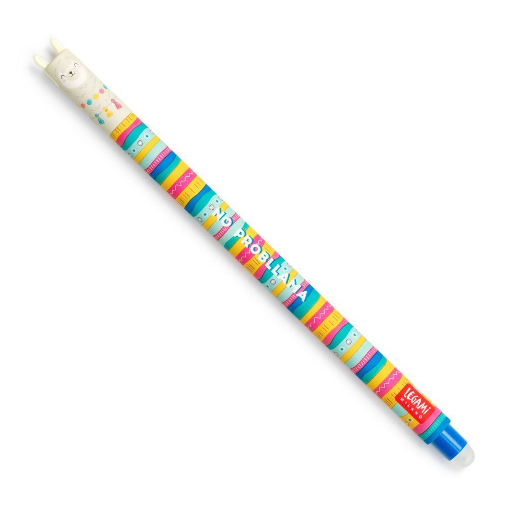 Gelpenna med utsuddbart bläck - Llama, blå