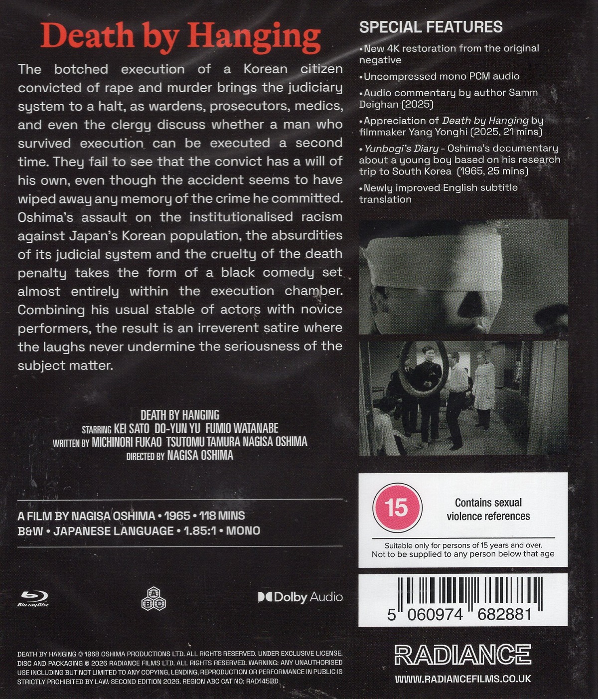 Death By Hanging (ej svensk text) (Blu-ray) - 2
