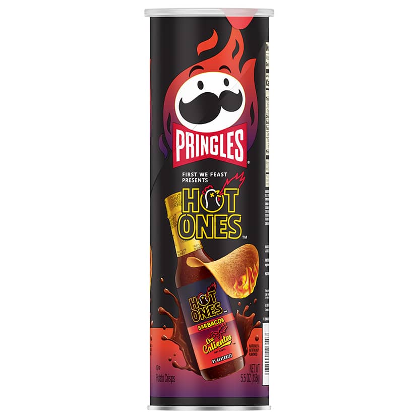Pringles Hot Ones Los Calientes Barbacoa 156g