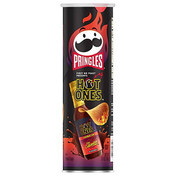 Pringles Hot Ones Los Calientes Barbacoa 156g