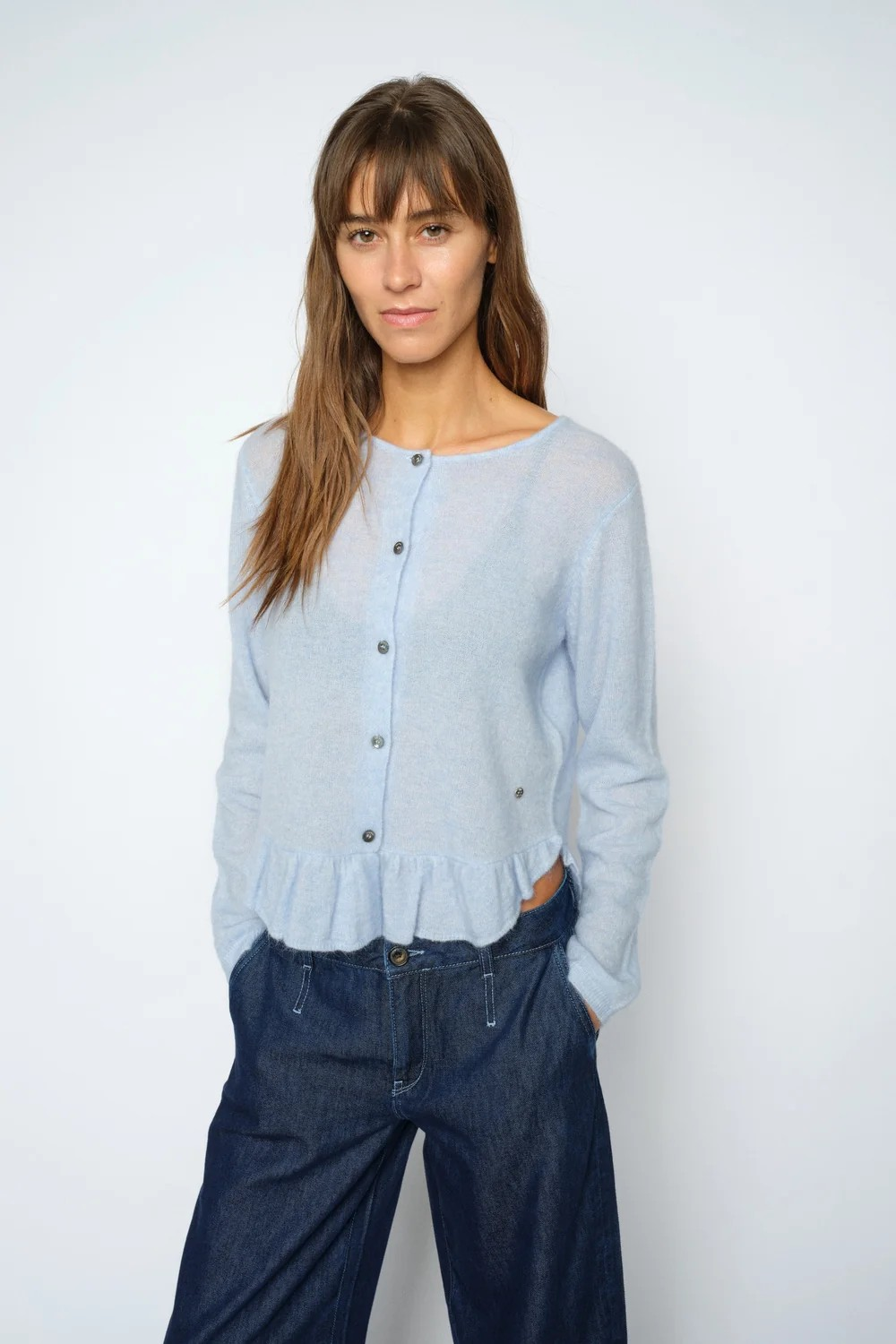 MMMape Alice Knit Cardigan - Skyway - Mos Mosh