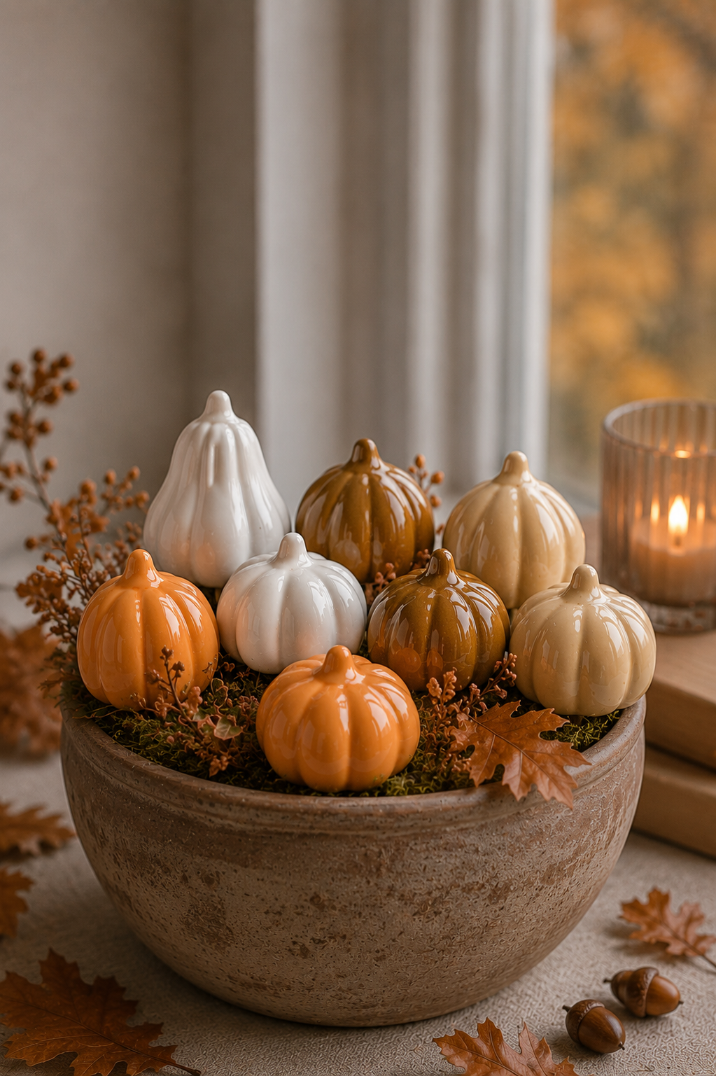 Pumpkin - Pumpkins on a stick - Mix - 8-pack