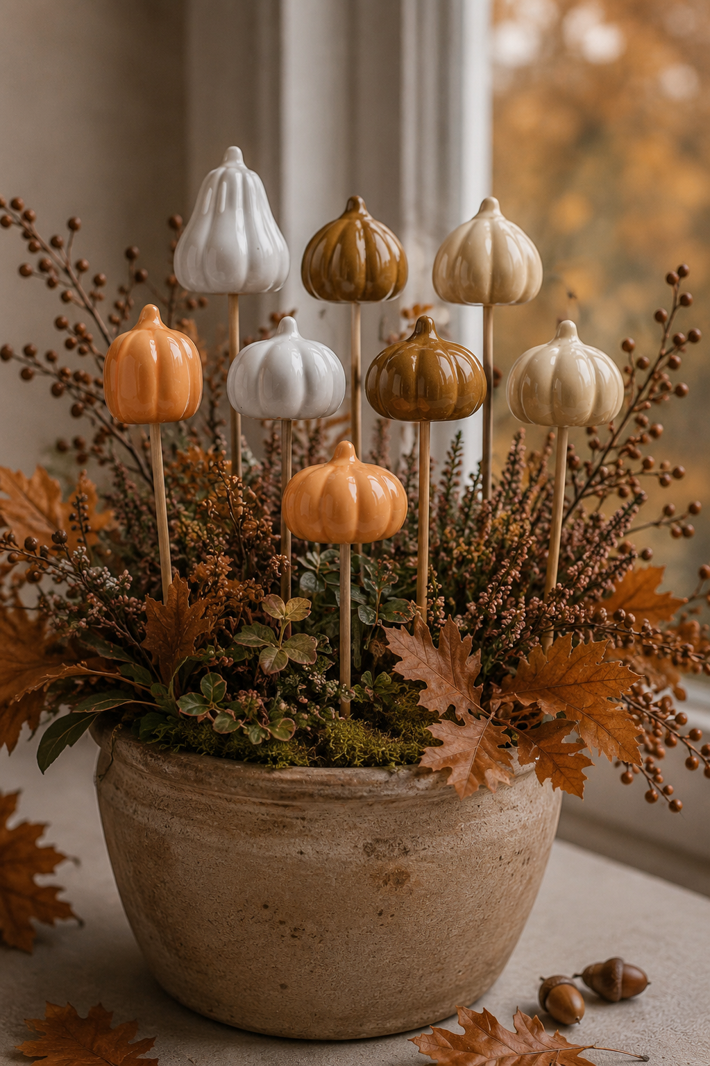 Pumpkin - Pumpkins on a stick - Mix - 8-pack - 2