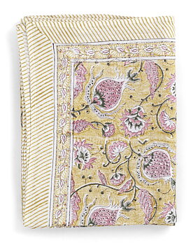 Chamois-pomegranate-linneduk-Yellow &Rose , 4 storlekar 