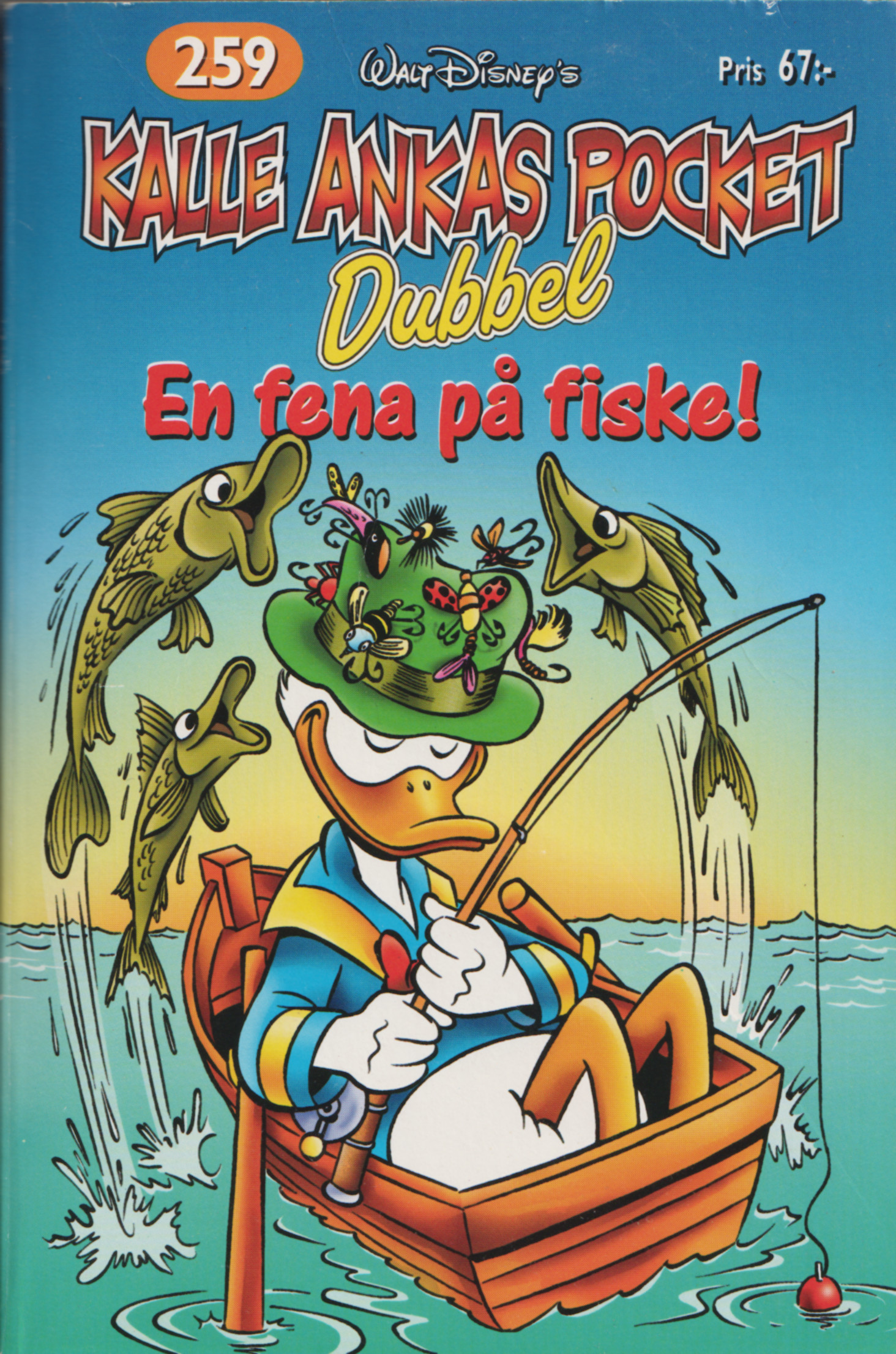 Kalle Ankas pocket 259 En fena på fiske!, begagnad! A2