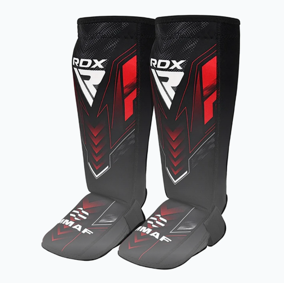 MMA Fot/Benskydd - NEOPRENE Röd SMMAF Approved
