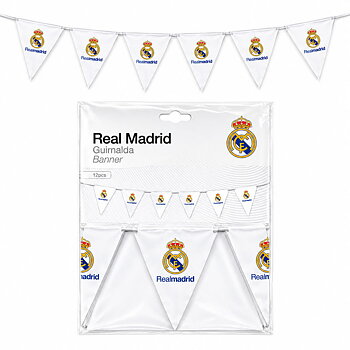 Real Madrid Girlang Fotbollsfest Vimpel 