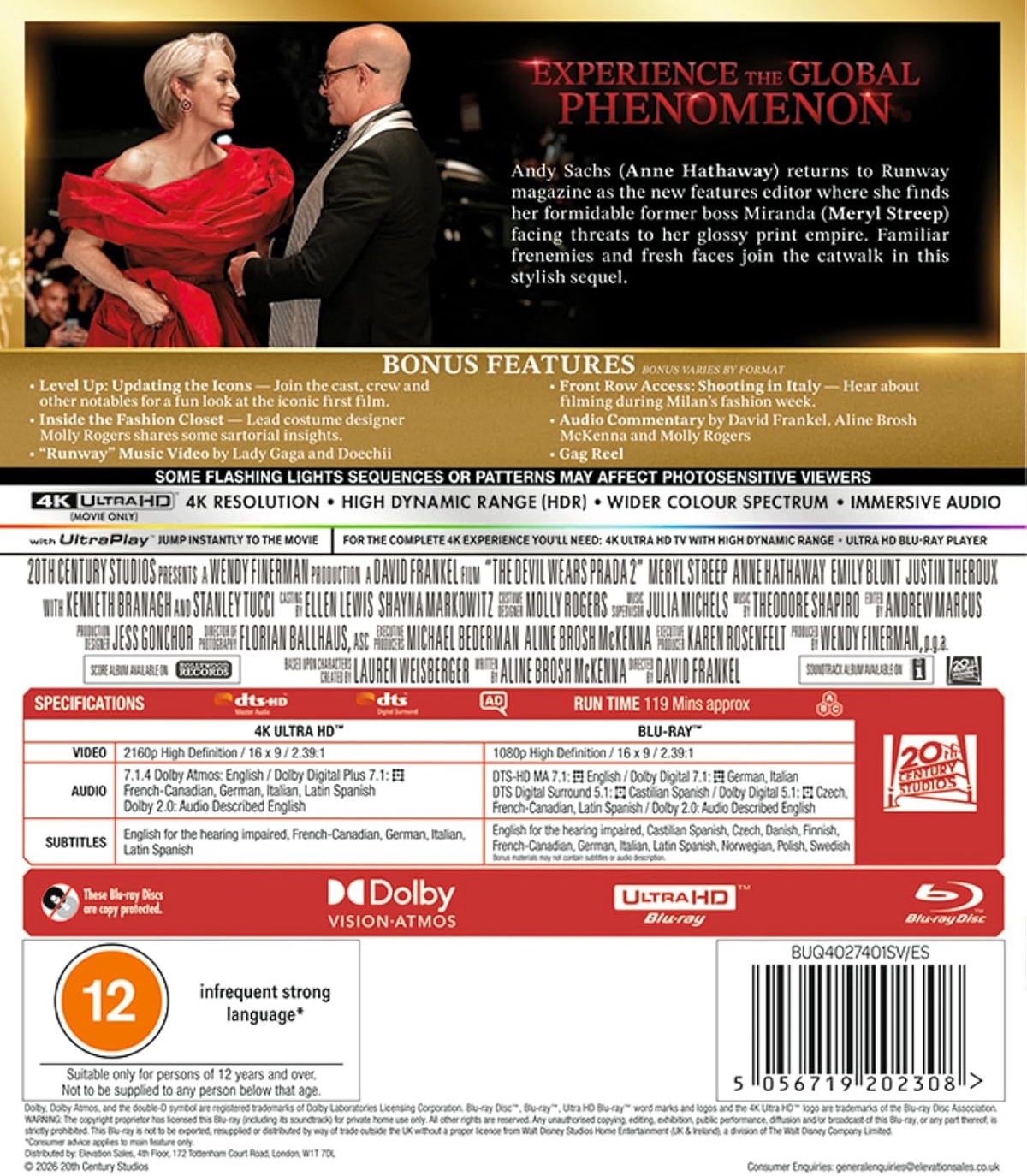 The Devil Wears Prada 2 (ej svensk text) (4K Ultra HD + Blu-ray) - 2