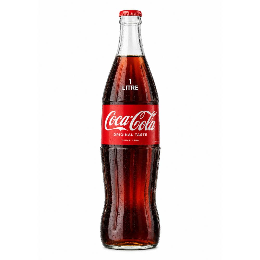 Coca-Cola Original Classic Glass Bottle 1L
