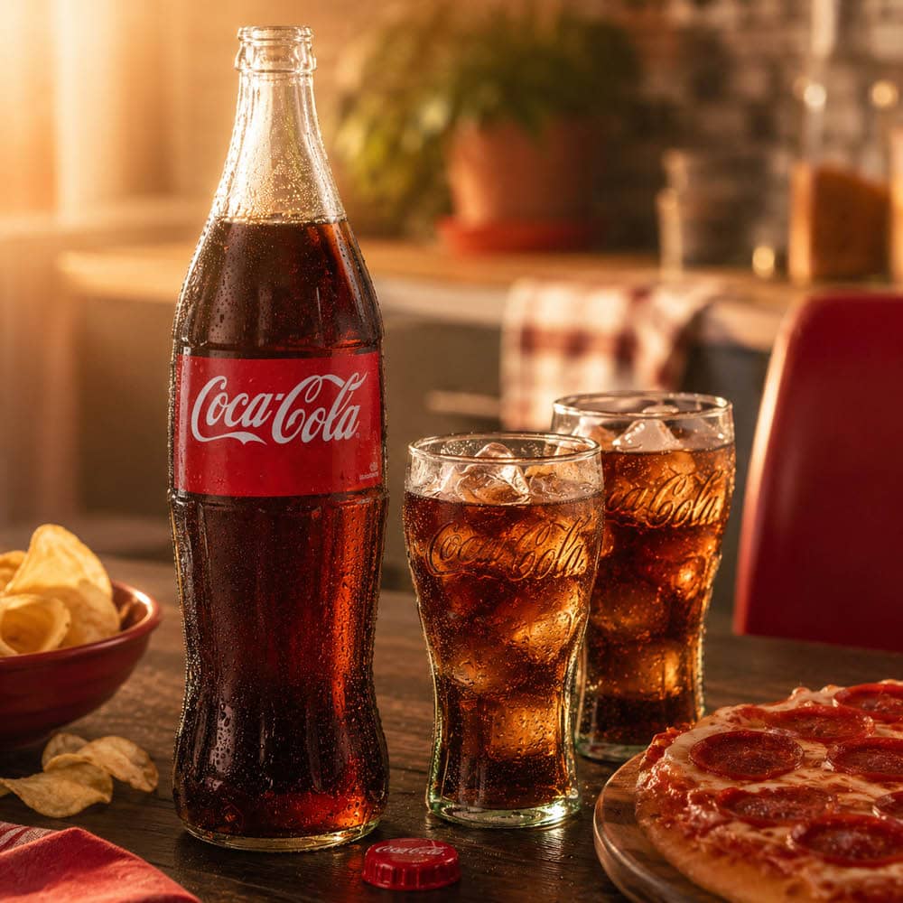 Coca-Cola Original Classic Glass Bottle 1L - 2