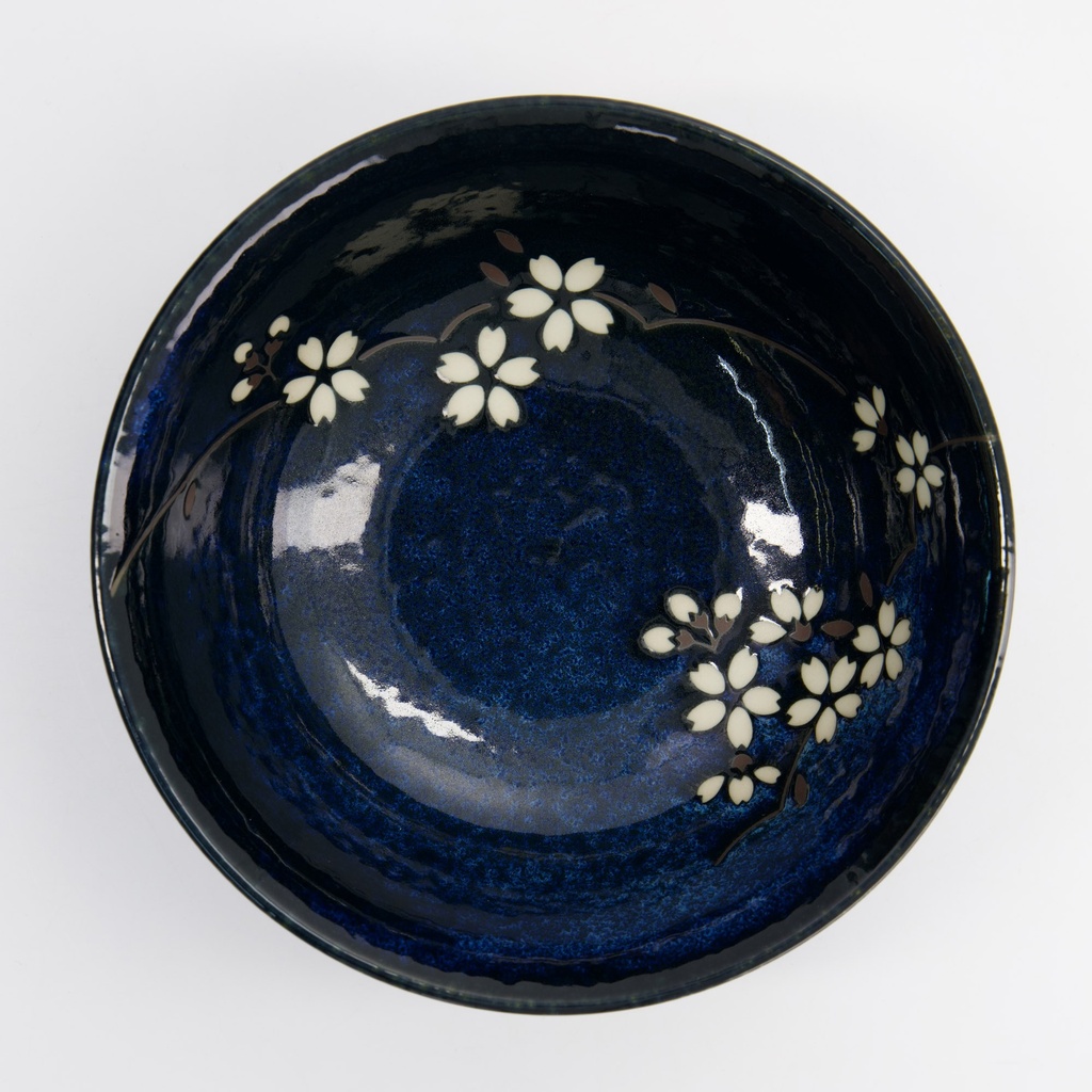 Tokyo Cobalt Blue Sakura Ramenskål 20 Cm - 3