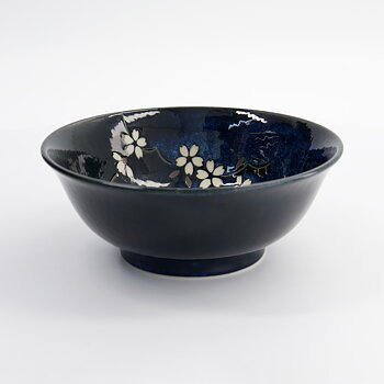Tokyo Cobalt Blue Sakura Ramenskål 20 Cm