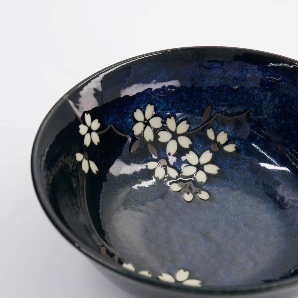 Tokyo Cobalt Blue Sakura Ramenskål 20 Cm - 4
