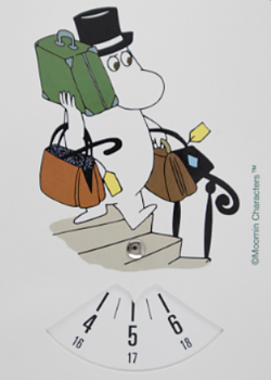 Mumin : Parkeringsskiva Muminpappan reser