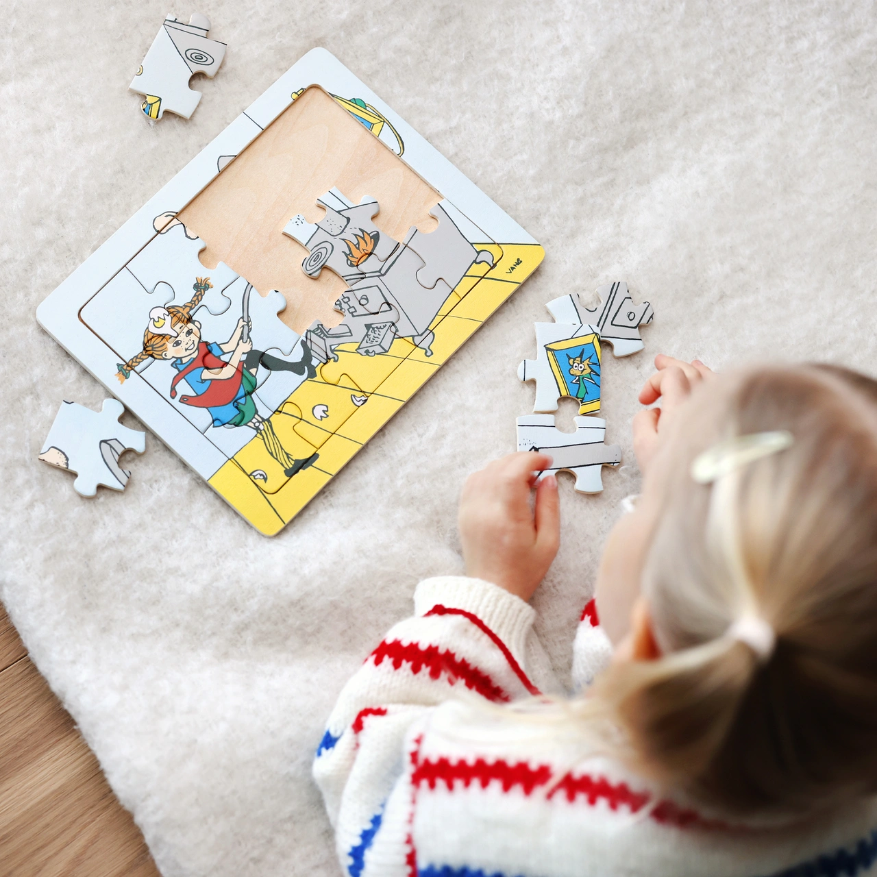 Pippi frame puzzle, 15 Pcs - 3