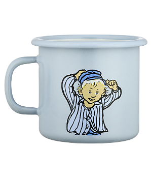 Emaljmugg, 2,5 dl - Emil, blå