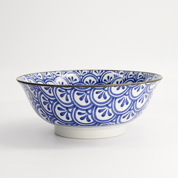 Tokyo Mixed Bowls Blå/vit Ramenskål 20 Cm