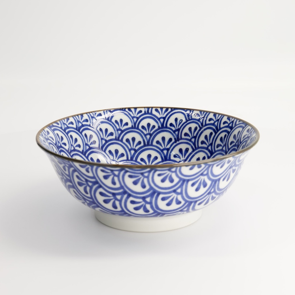 Tokyo Mixed Bowls Blå/vit Ramenskål 20 Cm - 2