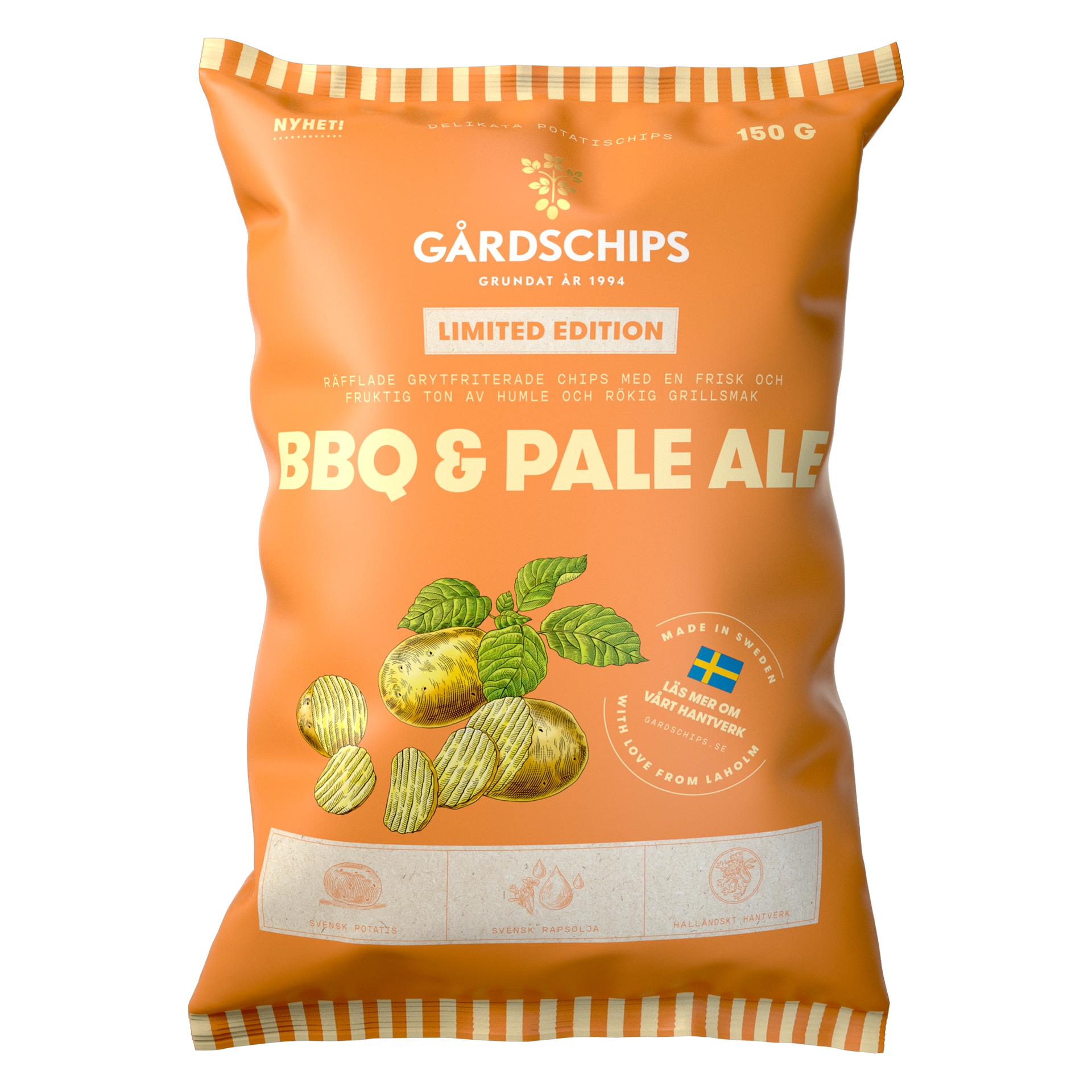 Gårdschips BBQ & IPA Limited Edition 150g 10st