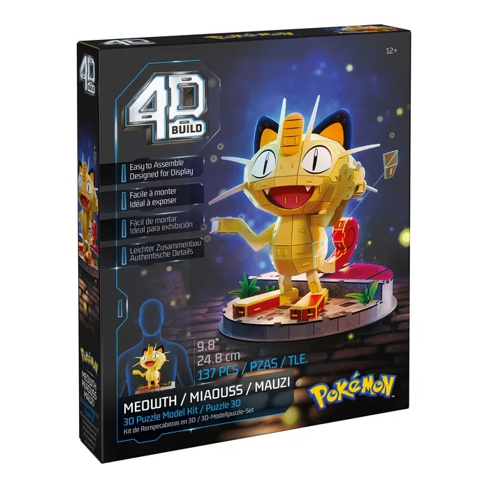 4D Build Pokémon 24 cm - Meowth