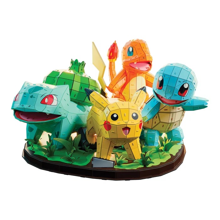 4D Build Pokémon First Starters 28 cm - 2