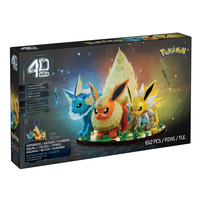 4D Build Pokémon Eevee Evolution Trio 36 cm