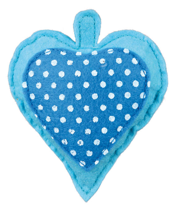 Kattleksak tyghjärta med Valeriana, 11 cm - 2