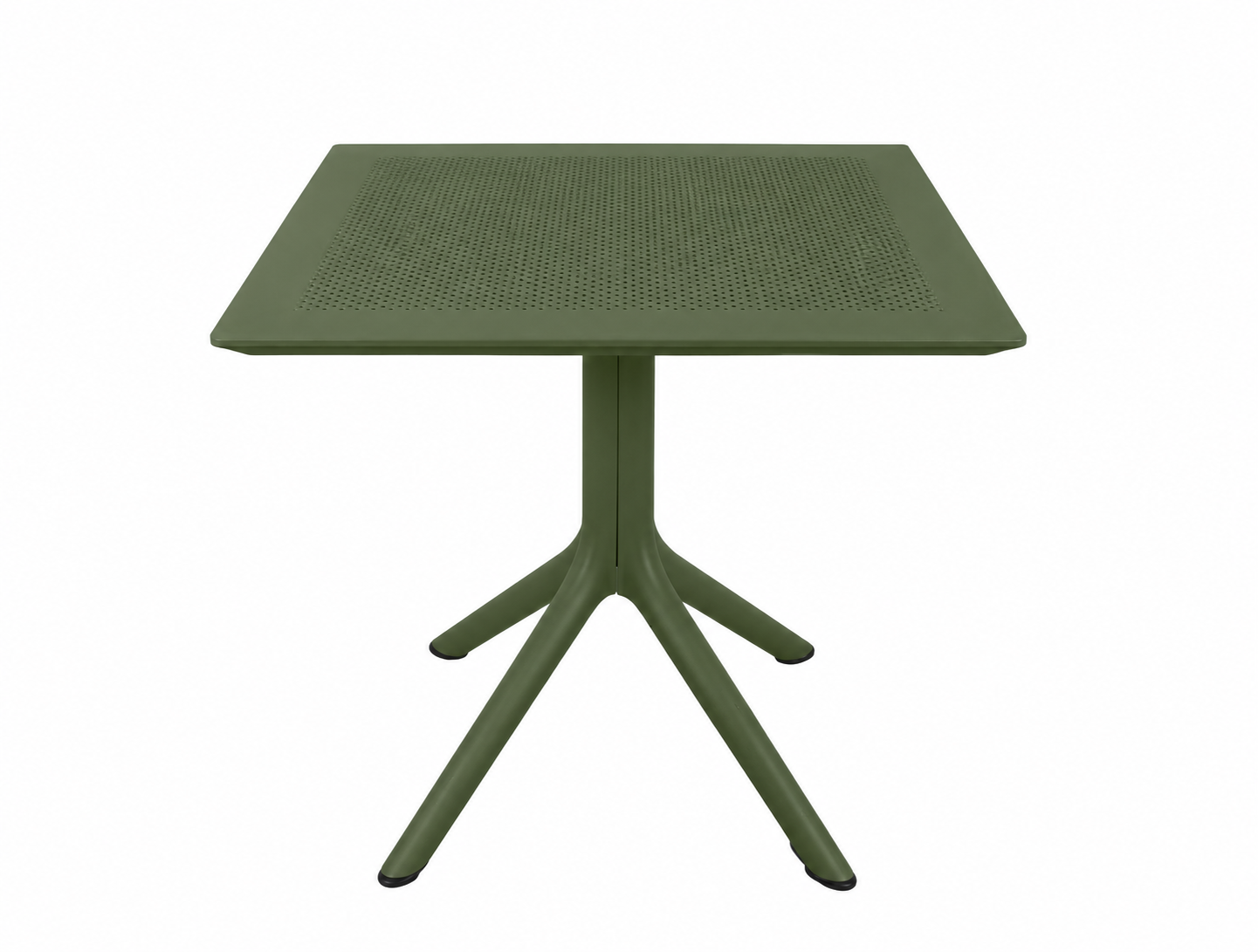 Naum grönt cafebord 80 × 80 cm för uteplats och uteservering