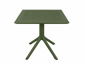 Naum grönt cafebord 80 × 80 cm för uteplats och uteservering