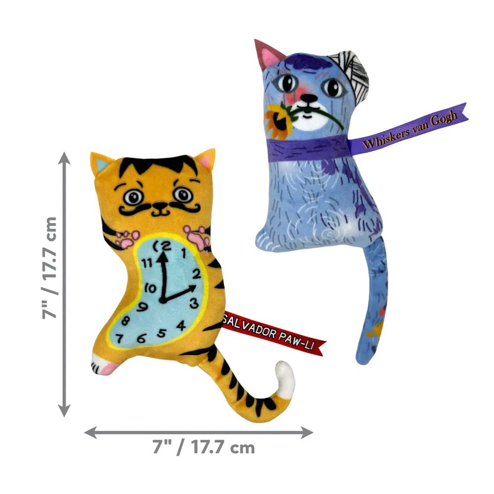 Kong Cat Artz Dali / Van Gogh 2-pack 19x19x2cm  - 2