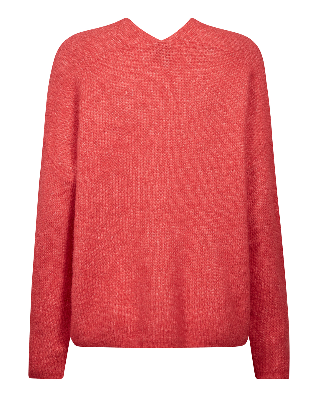 Jumper Thora v-ringad watermelon rosa-röd-orange - 2