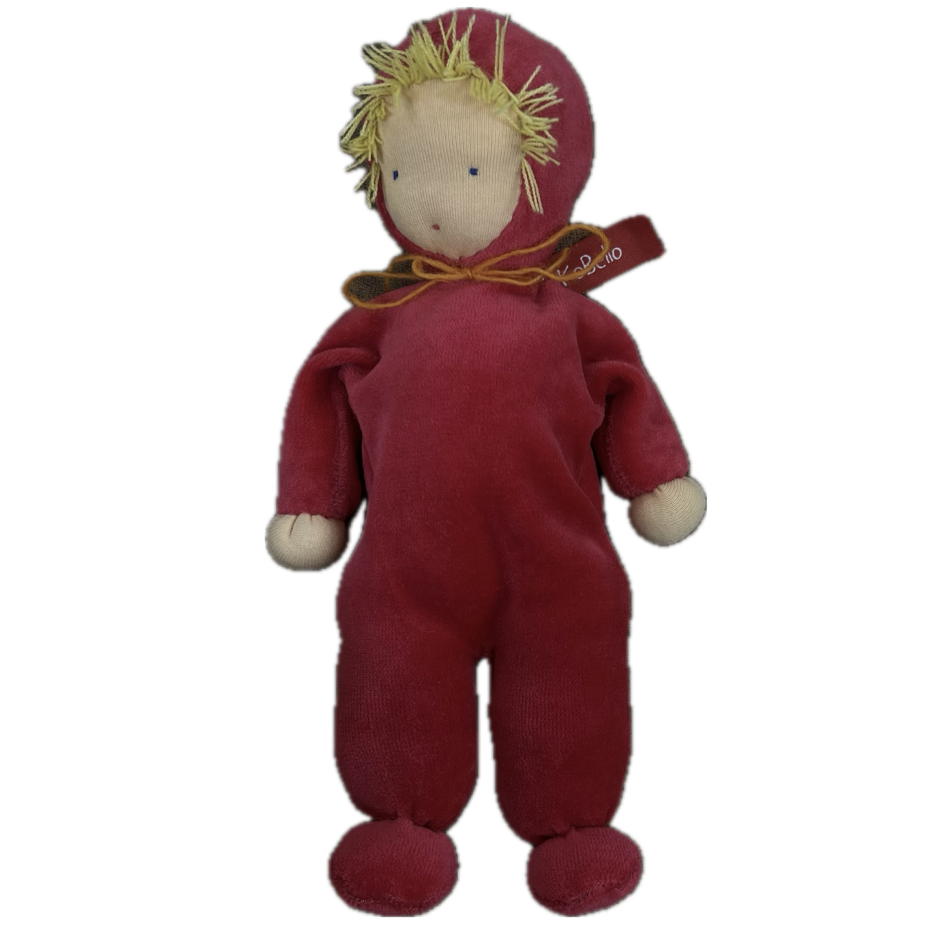 Waldorfdocka - handgjord overalldocka KoKoBello - Mi 28 cm - 5