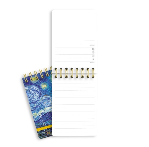 Vincent van Gogh: The Starry Night (Spiral Bound Pocket Notebook) - 3