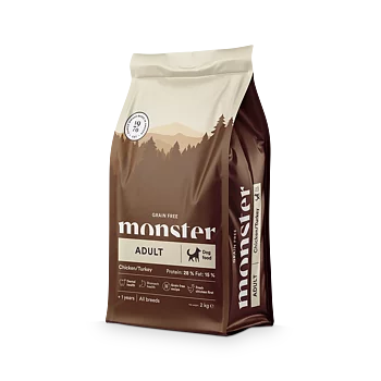 Monster Dog GF Adult All Breed Chick/ turkey 17 kg
