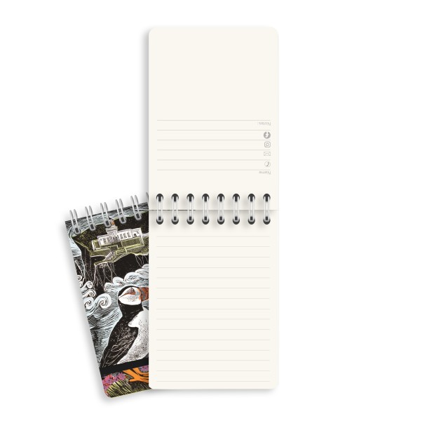 Angela Harding: Fair Isle Puffins (Spiral Bound Pocket Notebook) - 2