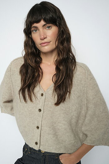 Mos Mosh - MMThora Lizet Knit Cardigan Feather Gray 