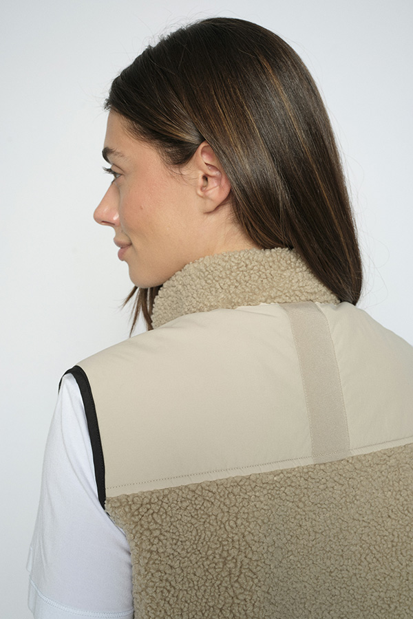Mos Mosh - MMRowe Eli Teddy Vest Feather Gray - 3