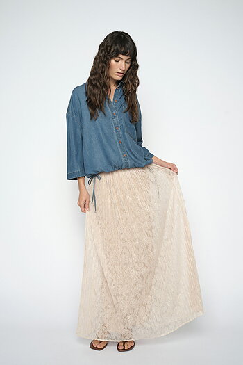 Mos Mosh - MMJurnee Lace Pleat Skirt Doeskin