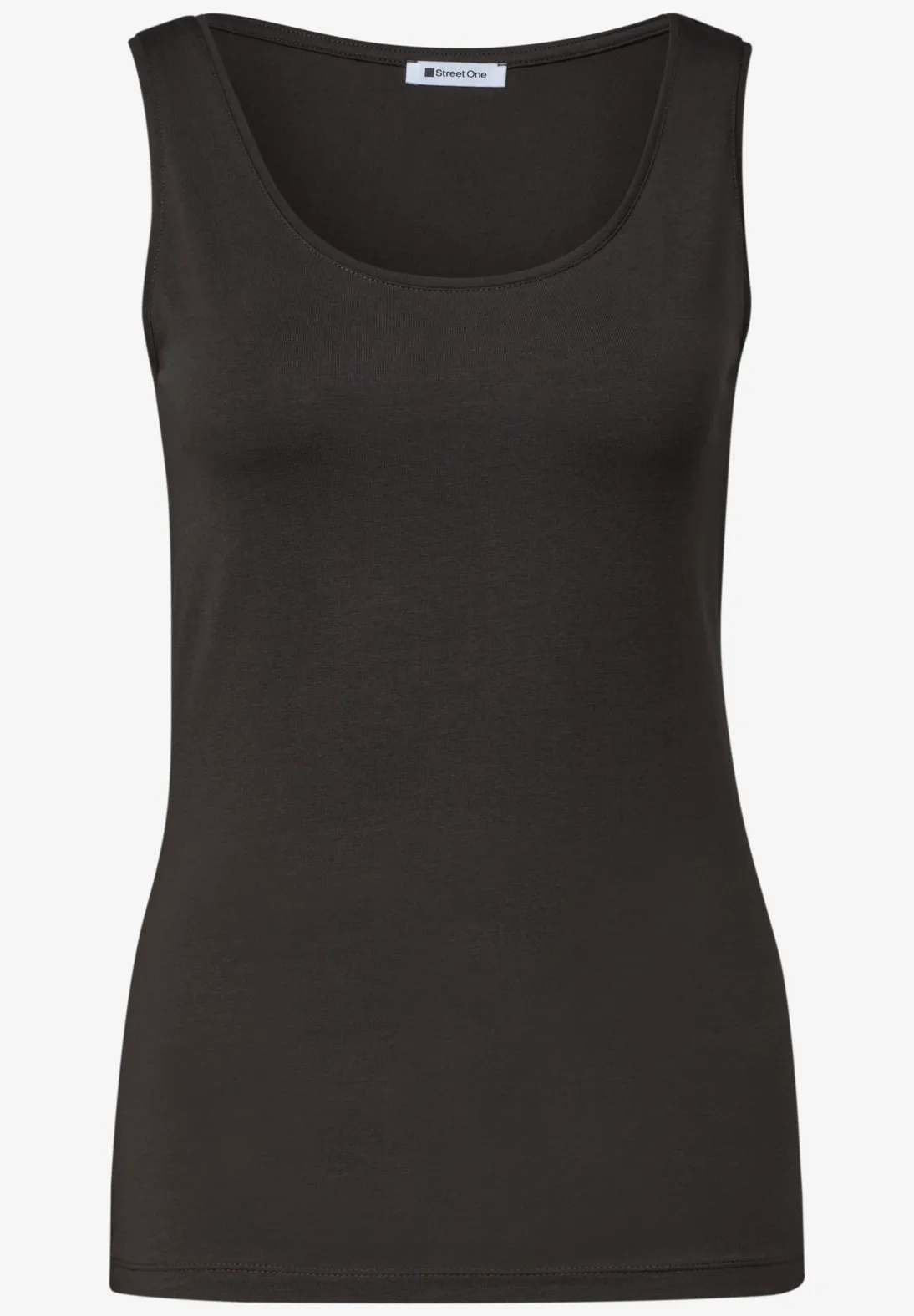 QR Anni Basic Top - Black Coffee - Street One - 4
