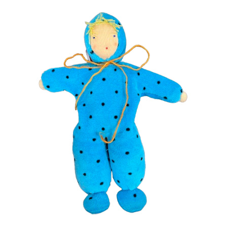 Waldorfdocka - handgjord overalldocka KoKoBello - Ollie 22 cm